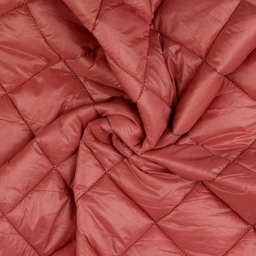 Quilted coating fabric pink
