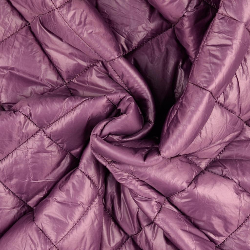 Quilted coating fabric lilac