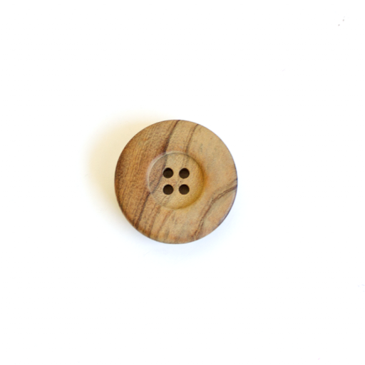 Button nature rund 4 håls 28 mm wood
