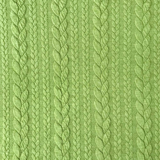 Stickad Jaquard limegrön