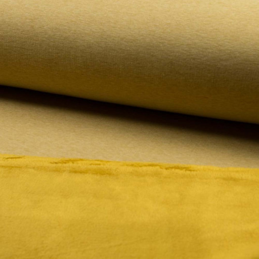 French terry ochre double sided