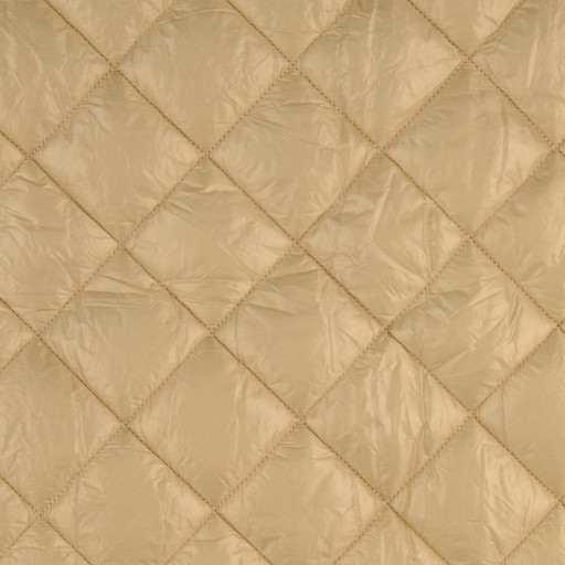 Quilted coating fabric beige