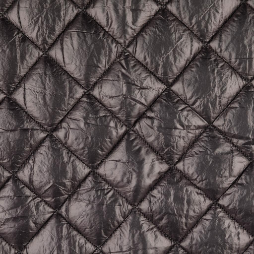Quilted coating fabric black