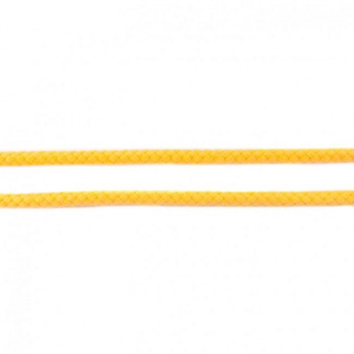 Double woven cord 8 mm yellow