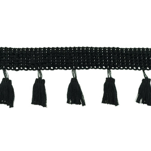 Tassel Fringe unicolour black