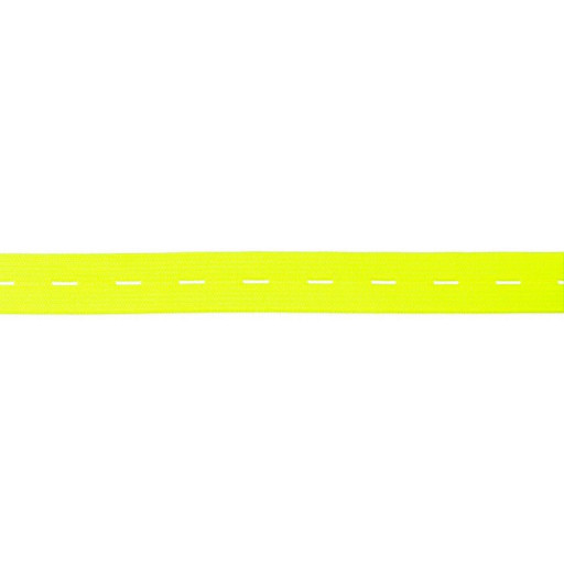 Buttonholes elastic neon yellow
