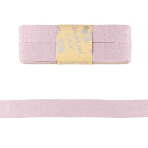 Bias binding in viscose washed pink